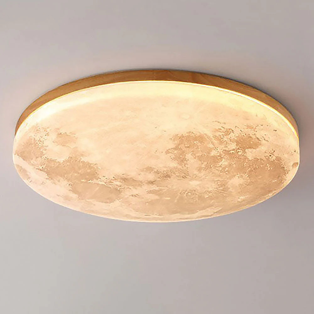 BowLift | Ceiling Light 3D Moon LED Dimmable Metal Bedroom Fixture