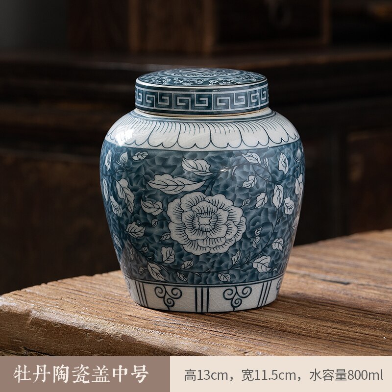 BowLift | Ceramic airtight container tea box tea can moisture-protected storage tank tea container storage bottle tea organizer jar tea cans