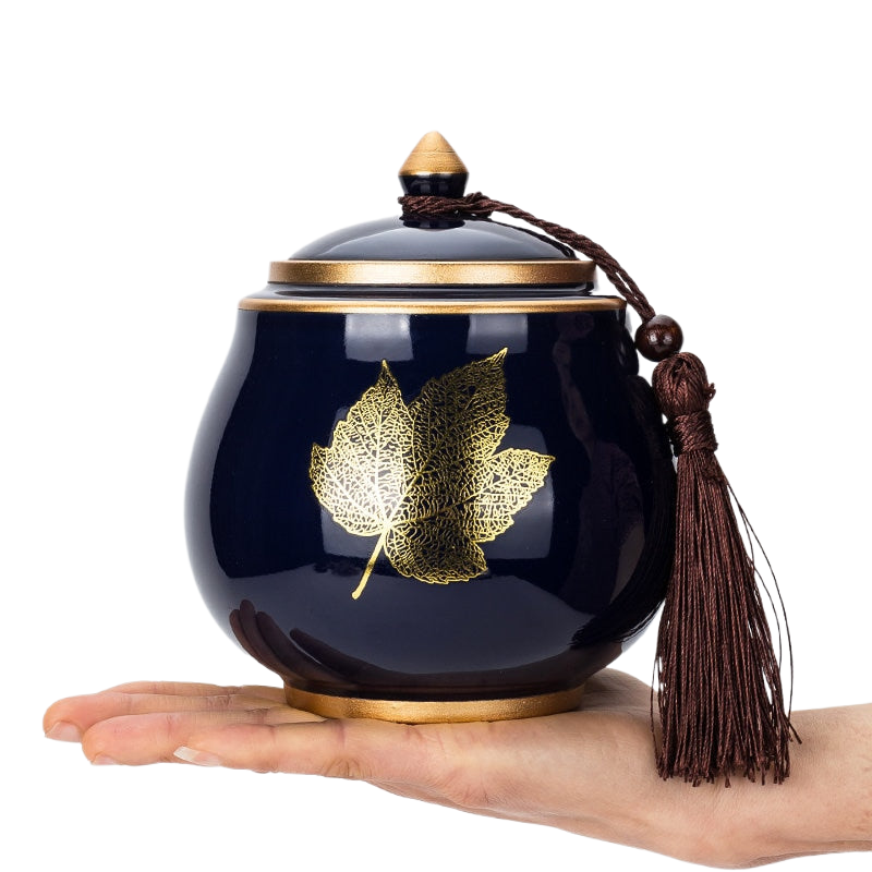 BowLift | Ceramic Teapot Tea Cajon Tea Box Storage Tea Container Moisture-Proof Sealed Tank Storage Tank Candy Jar Storage Box