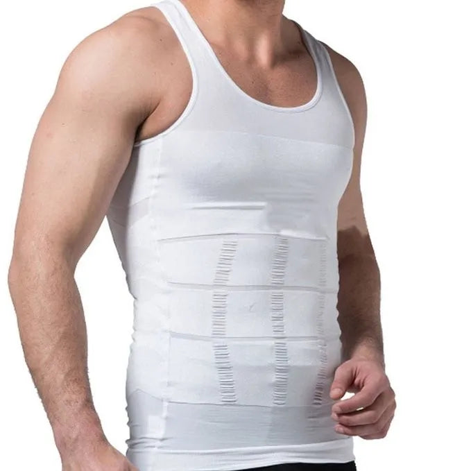 BowLift | Men's Slimming Vest for Ideal Shape, Posture Correction, Belly Control, Compression Shirt for Weight Reduction and Underwear