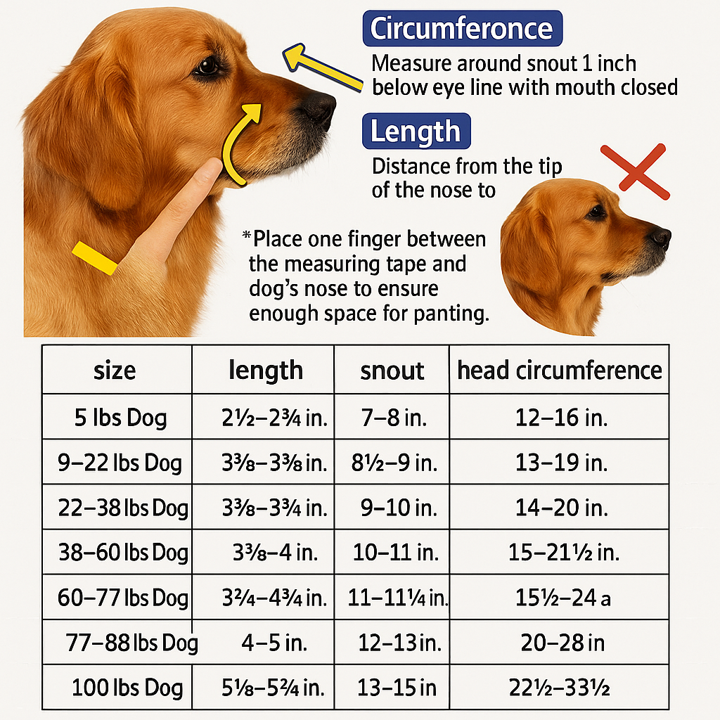 BowLift | Reflective Dog Muzzle - Water-Friendly & Breathable