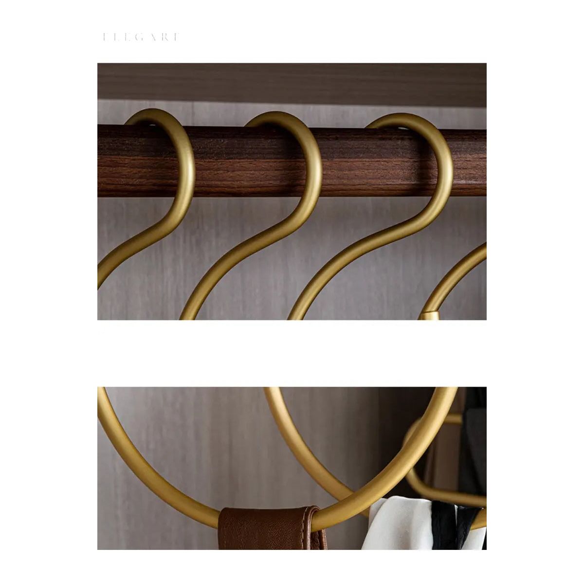 BowLift | HangStruct – S-shaped metal hangers (set of 5) for space saving