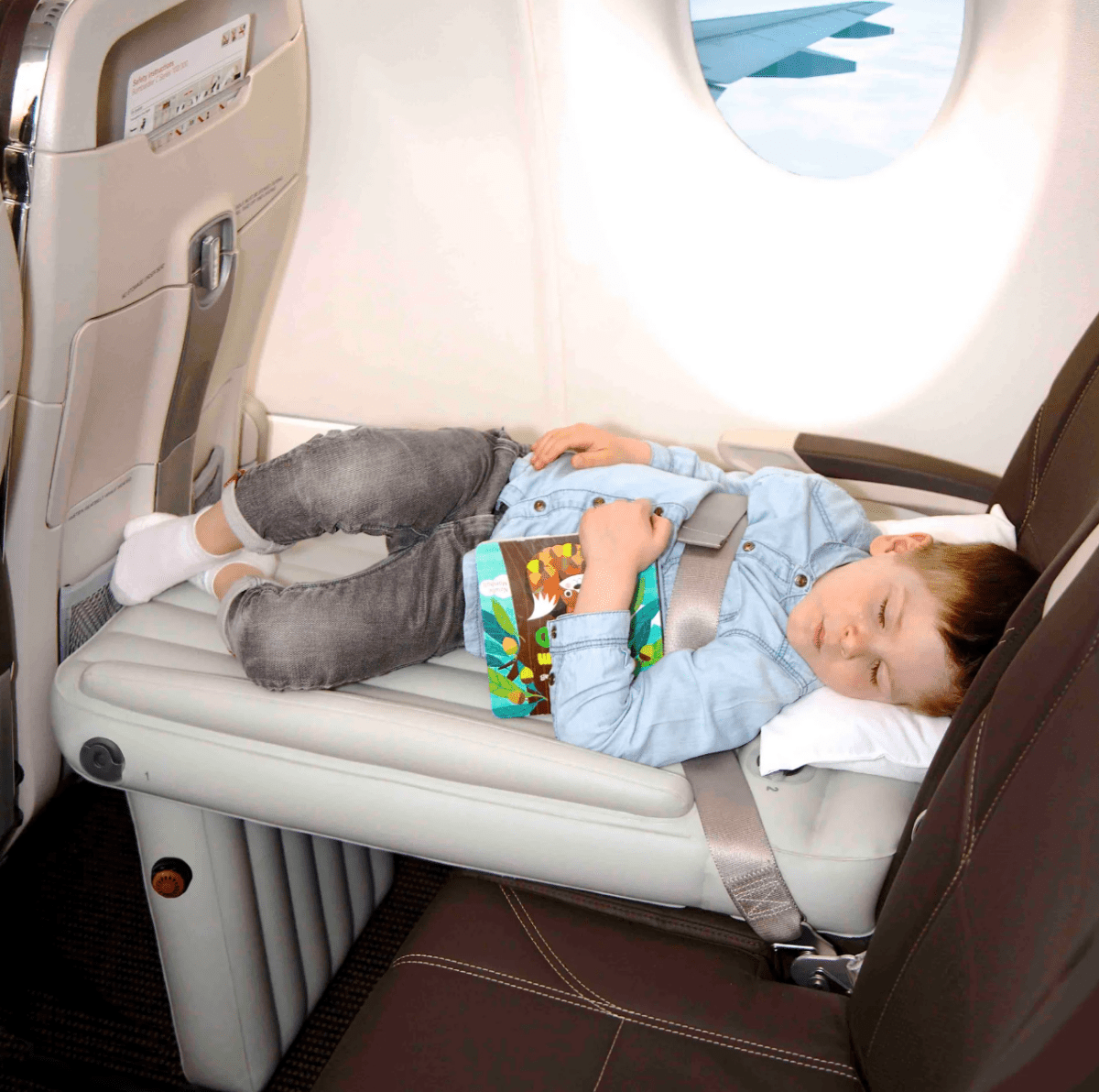 BowLift | Inflatable Airplane Seat Bed for Toddlers for Comfortable Travel