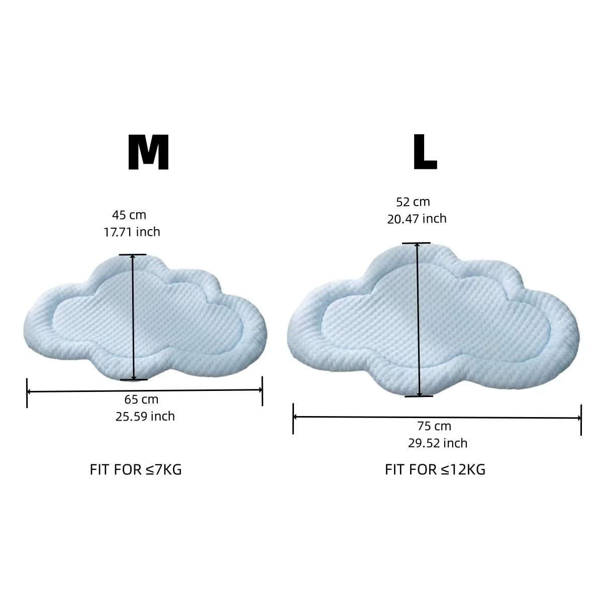 BowLift | Cooling Pet Mat in Cloud Shape for Summer Comfort