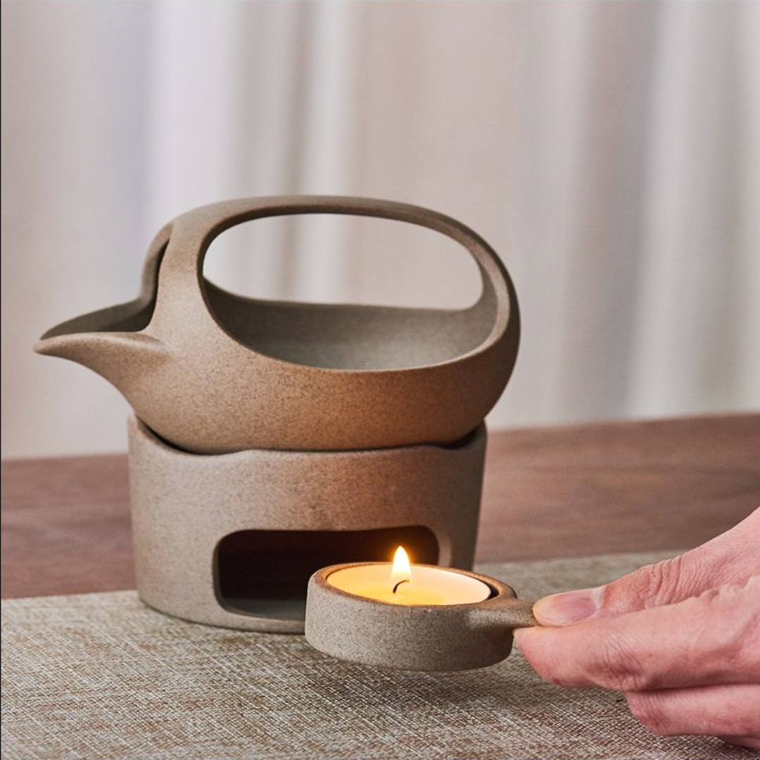 BowLift | Japanese Style Simple Candle Tea Warmer Pot