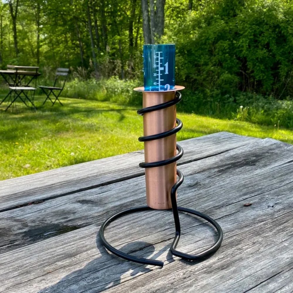 BowLift | Copper Rain Gauge | Durable, Floating Design for Home Garden & Lawn Water Measurement