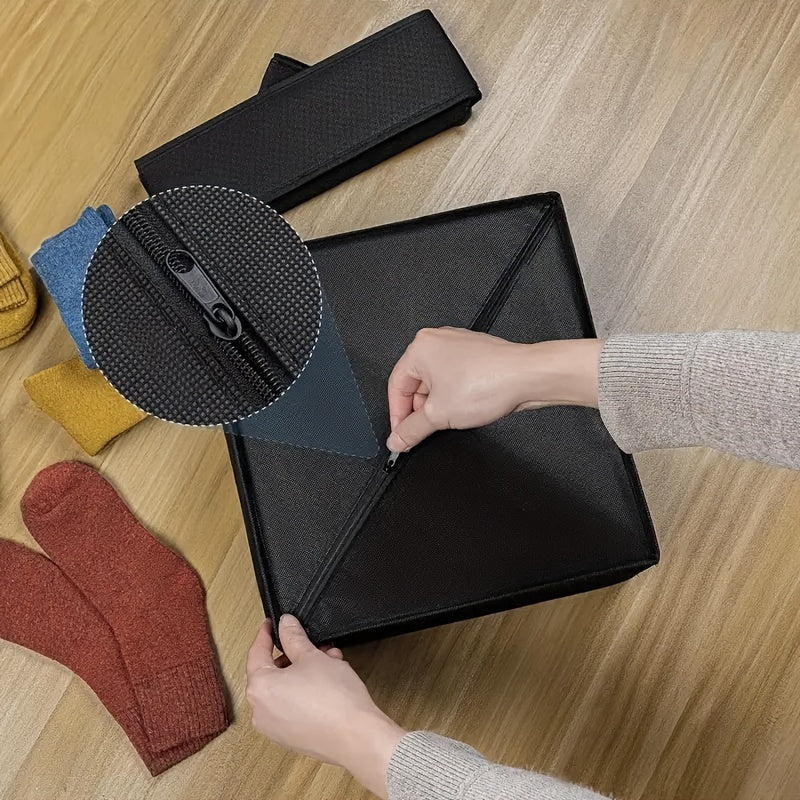 BowLift | FoldBox - 2-Pack Collapsible Storage Bins with 24 Compartments