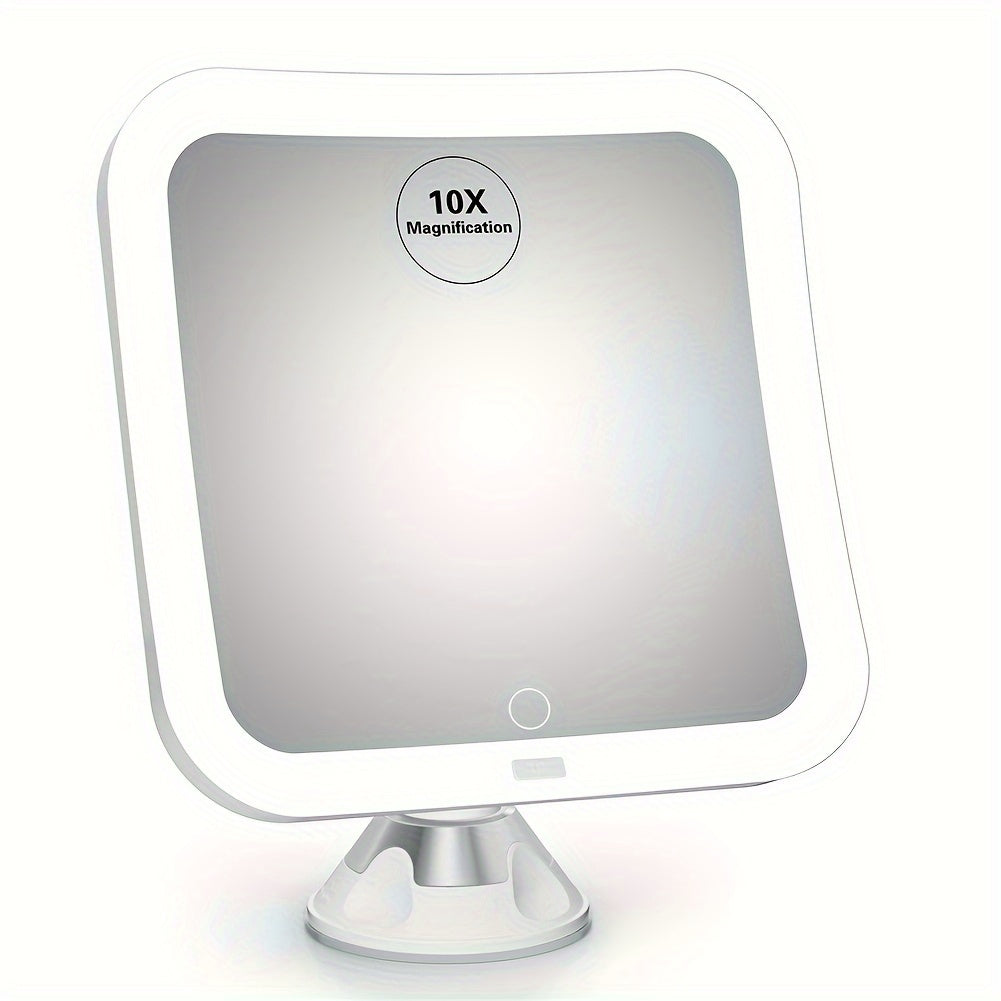 BowLift | GlowSnap - Makeup Mirror with Touch Control and Suction Cup