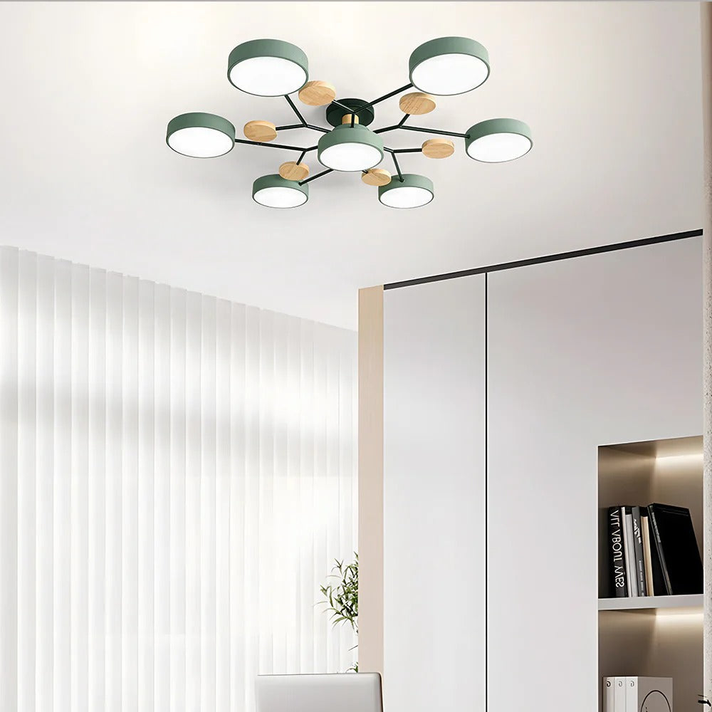 BowLift | Contemporary Round Iron LED Chandelier | Energy-Efficient. Stylish Lighting for Living Rooms. Dining Areas & Entryways