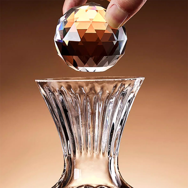 BowLift | High-End Light Luxury Red Wine Glass Set Rotating Decanter Crystal Glass High-Foot Cup Home Wine Glass Wine Set