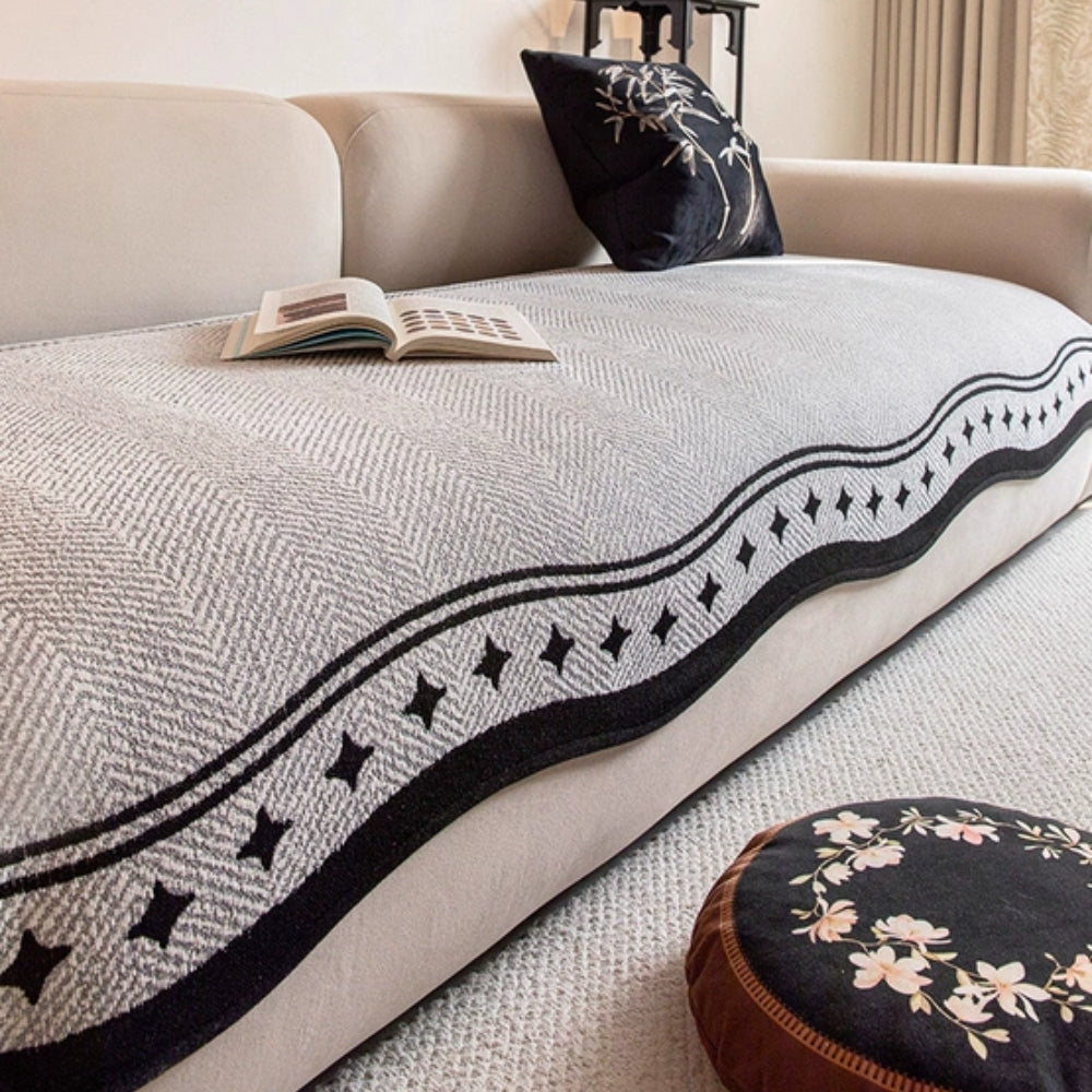 BowLift | Modern Wave Anti-Slip Sofa Cover