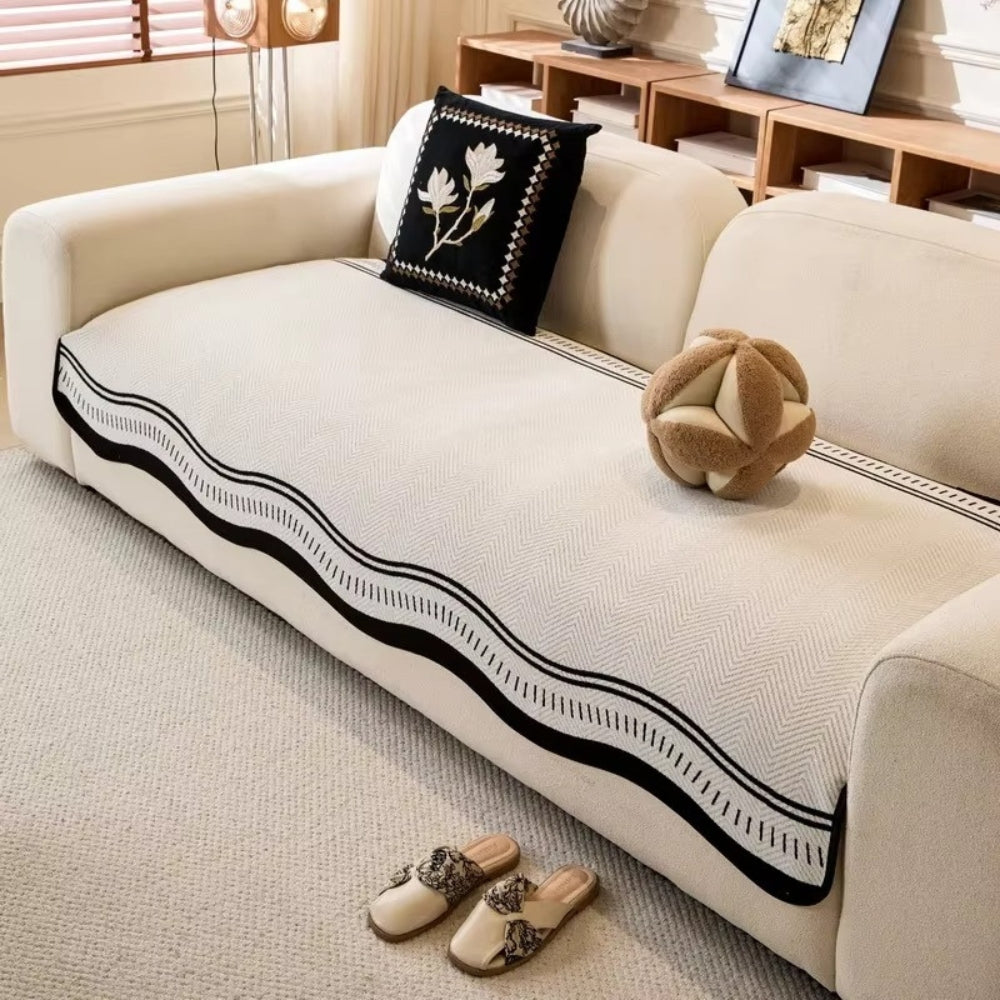 BowLift | Modern Wave Anti-Slip Sofa Cover