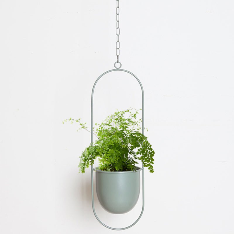BowLift | DecoBloom Hanging Planter – Elegant Indoor & Outdoor Metal Plant Pot with Chain
