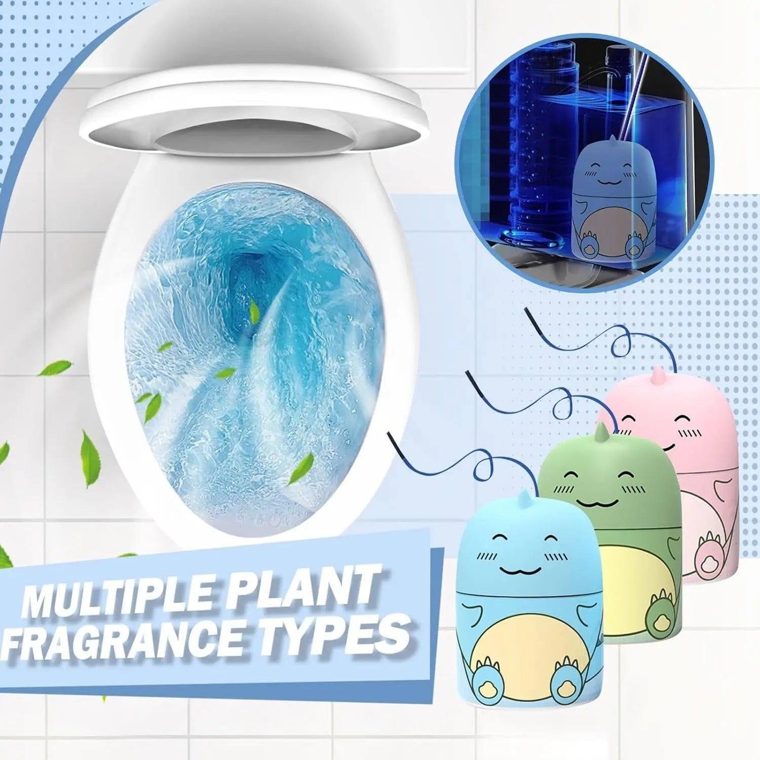 BowLift | Dino Toilet Cleaner & Fragrance Stone – Cleans automatically with every flush