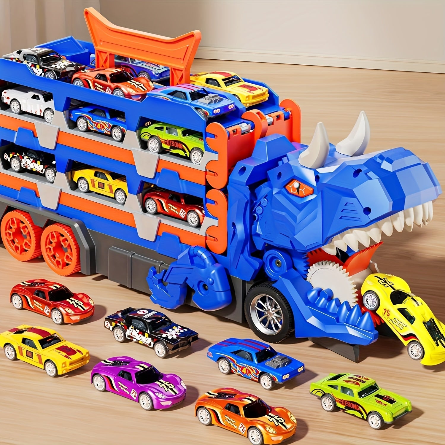 BowLift | Dinosaur Car Carrier Truck Toy Cars
