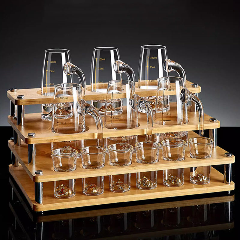 BowLift | Liquor Dispenser Set Red Wine Decanter Pot Crystal Glass Liquor Cup Spirits Pot