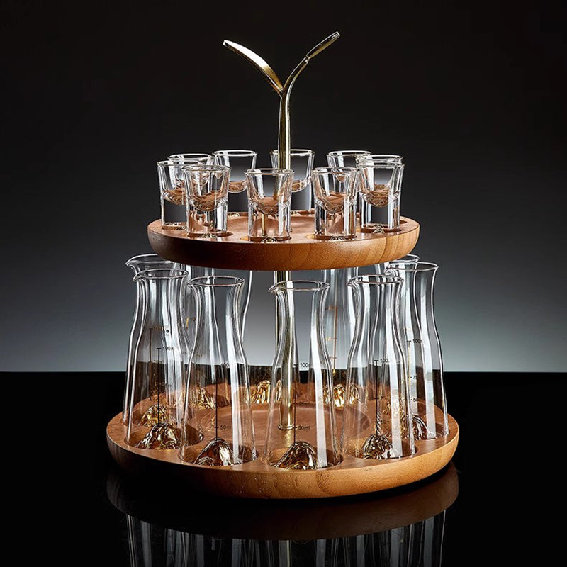 BowLift | Liquor Dispenser Set Red Wine Decanter Pot Crystal Glass Liquor Cup Spirits Pot