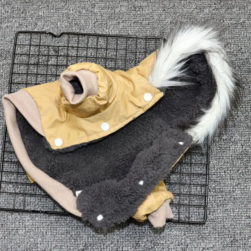 BowLift | Dog jacket with fur trim hood - Dog and cat clothing