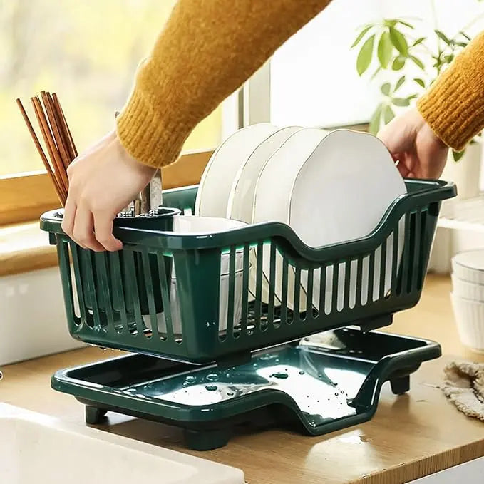 BowLift | Double-layer drying rack for dishes and cutlery – Space-saving solution