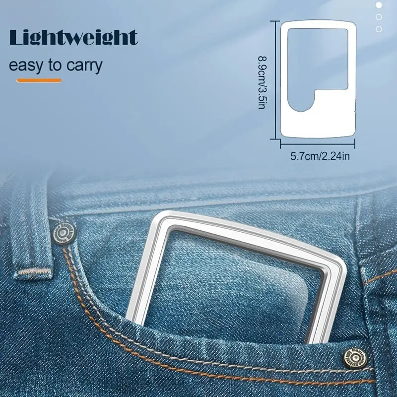 BowLift | Double Lens Magnifier with LED Lighting – Compact and Pocket-Friendly