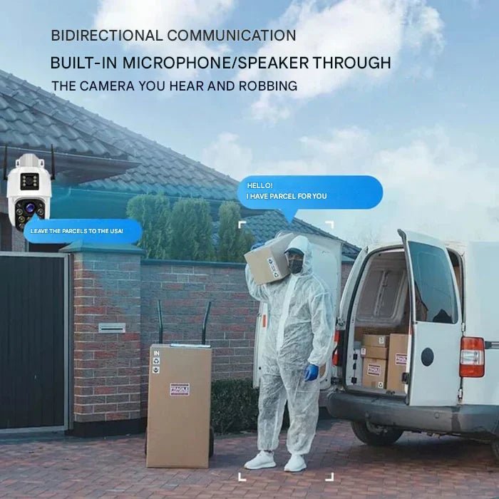 BowLift | DualGuard Solar 4K – Wireless Security Camera with Solar Panel & 360° App Control