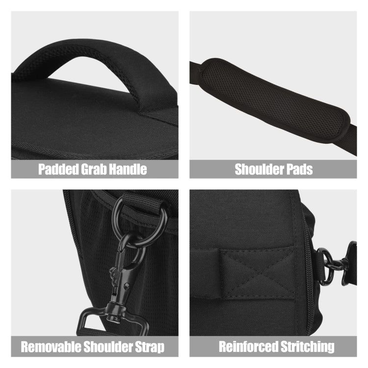 BowLift | Cwatcun D67 Crossbody Camera Bag Photography Lens Shoulder Bag, Size: 22 x 15 x 15cm S(Black)