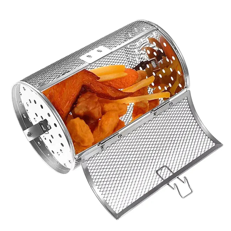 BowLift | Stainless Steel Redating Basket for the Grill – Even & Effortless Cooking