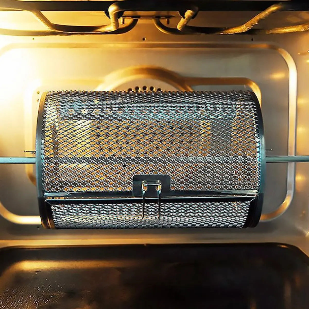 BowLift | Stainless Steel Redating Basket for the Grill – Even & Effortless Cooking