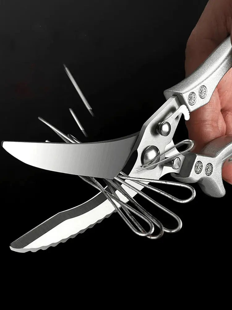 BowLift | Stainless Steel Poultry Shears Extra Strong – Cuts Bones, Meat & Fish