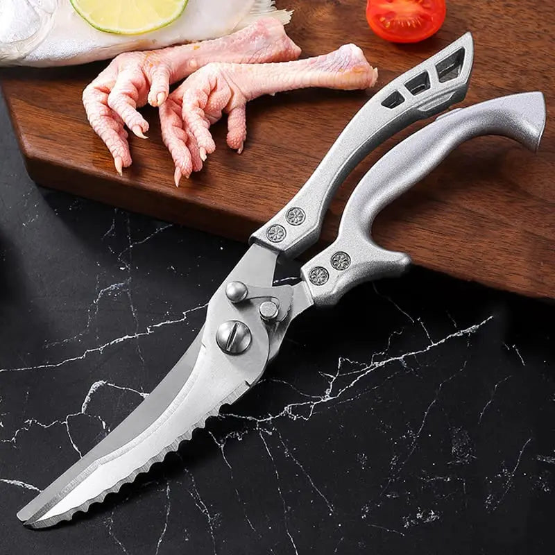 BowLift | Stainless Steel Poultry Shears Extra Strong – Cuts Bones, Meat & Fish