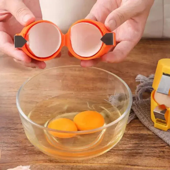 BowLift | Clean & Quick Egg Opener – With integrated separator attachment for yolk & egg white