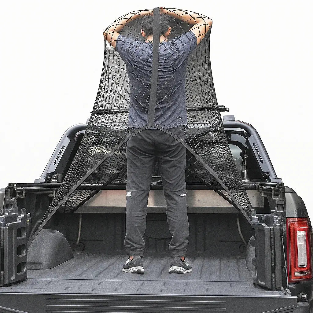BowLift | Elastic Luggage Net with Sturdy Carabiners