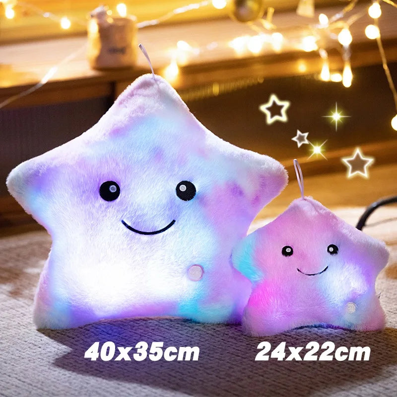 BowLift | LED Star Plush Light - Soft Glow Star Pillow Doll, Plush Toy for Kids & Home Decor, Perfect Birthday Gift