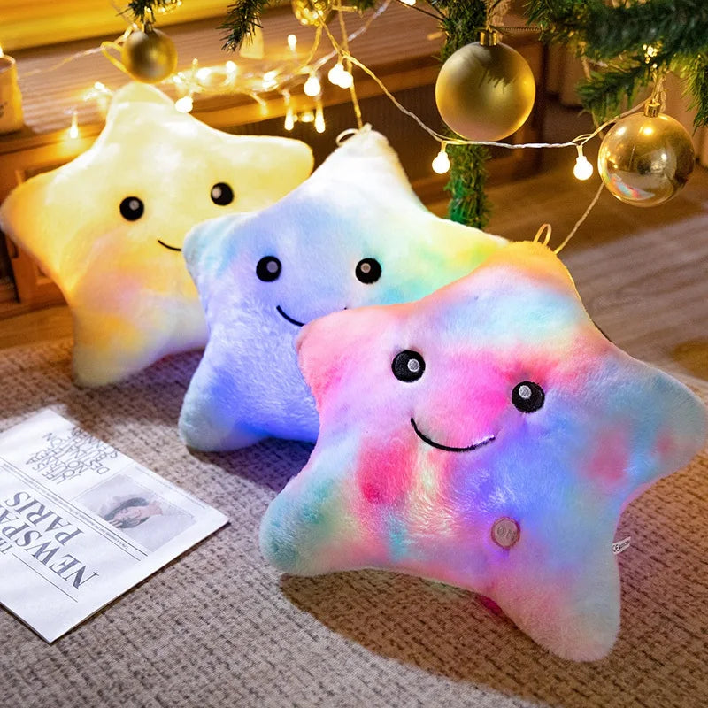 BowLift | LED Star Plush Light - Soft Glow Star Pillow Doll, Plush Toy for Kids & Home Decor, Perfect Birthday Gift