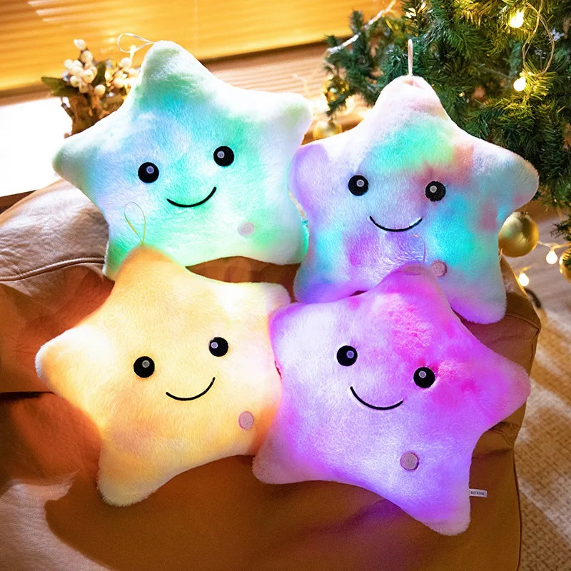 BowLift | LED Star Plush Light - Soft Glow Star Pillow Doll, Plush Toy for Kids & Home Decor, Perfect Birthday Gift