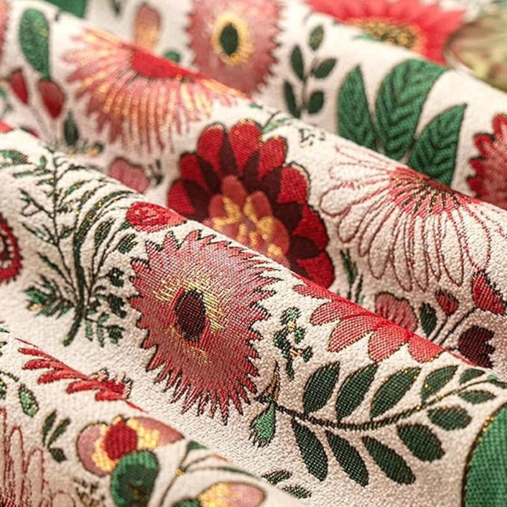 BowLift | Embroidered Floral Tassel Table Runner