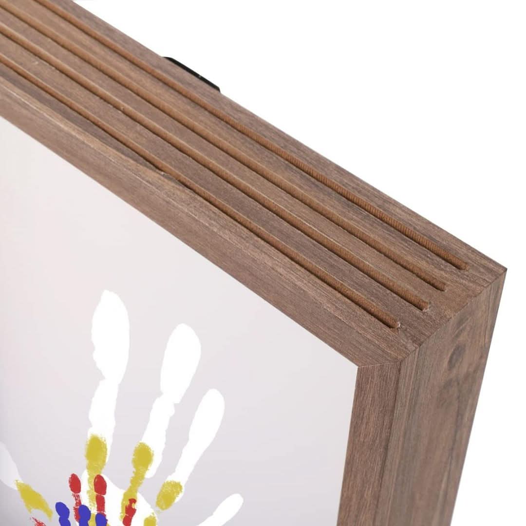 BowLift | Baby Memory Frame made of Wood with Clay for Hand & Footprints