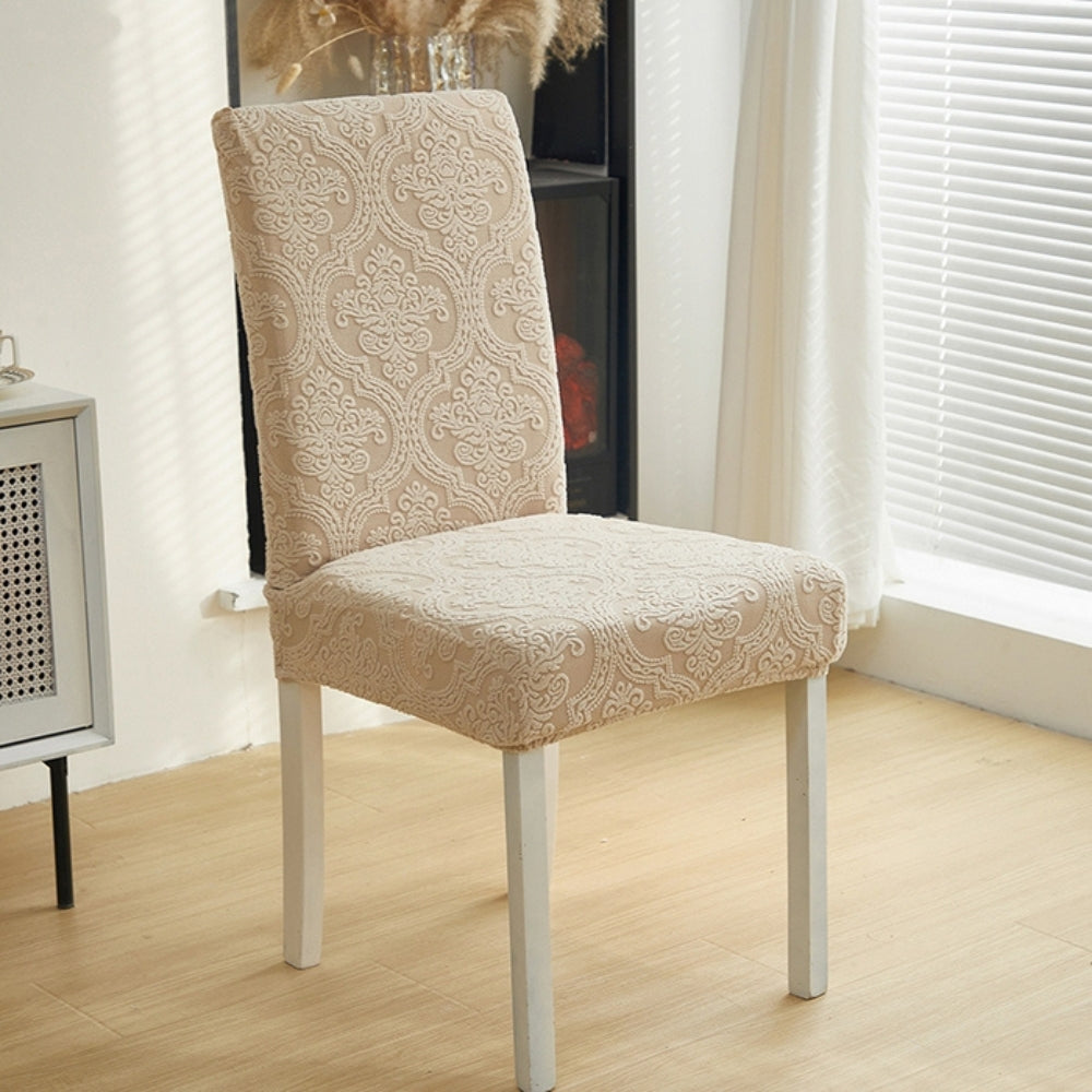 BowLift | Evona Elegant Jacquard Chair Seat Slipcover