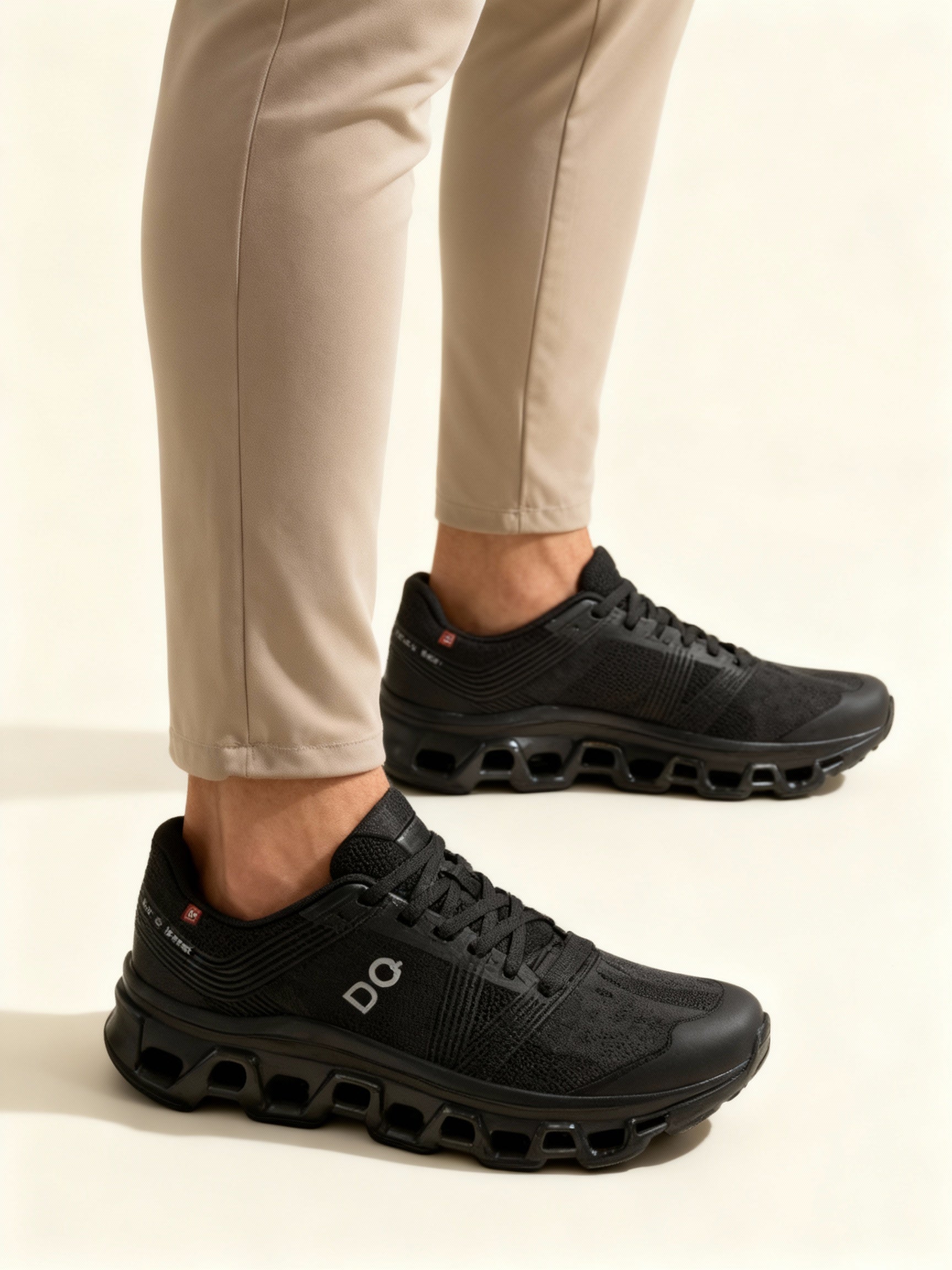 BowLift Men's Sneakers | Cotton Fabric Upper | Breathable, Lightweight, Lace-Up