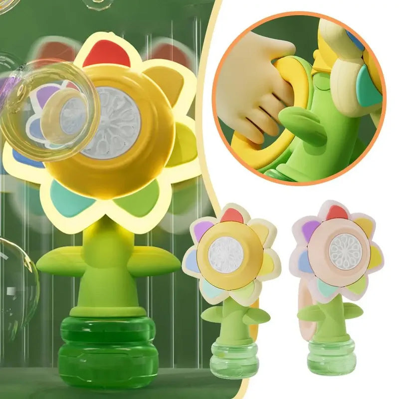 BowLift | Sunflower Shaped Portable Electric Bubble Maker Toy