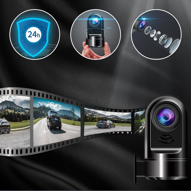 BowLift | 1080P HD 360° Rotating Mini ADAS Dashcam
