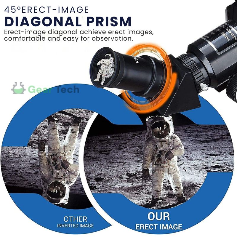 BowLift | Professional Astronomical Telescope | 70mm Aperture, 300mm Focal Length & Easy Setup for Stargazing and Nature Exploration