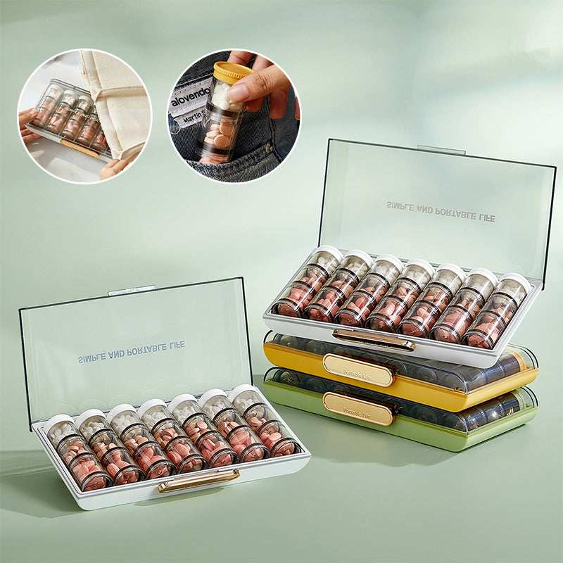 BowLift | Portable high-capacity weekly pill box