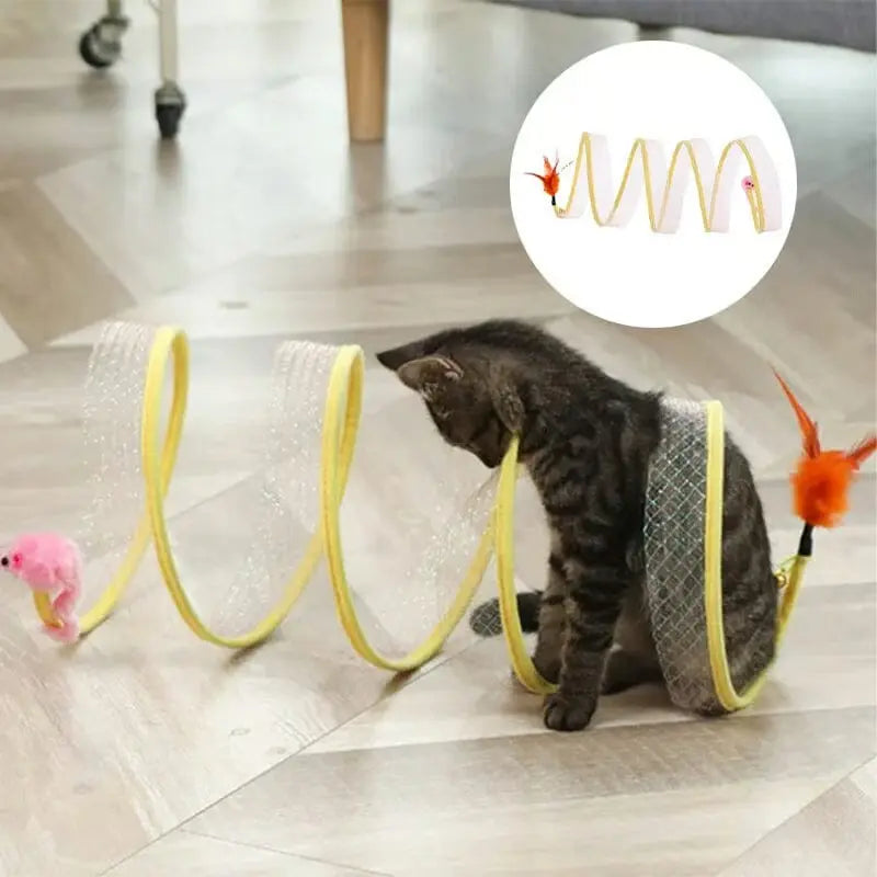 BowLift | Collapsible Cat Tunnel with Integrated Toys
