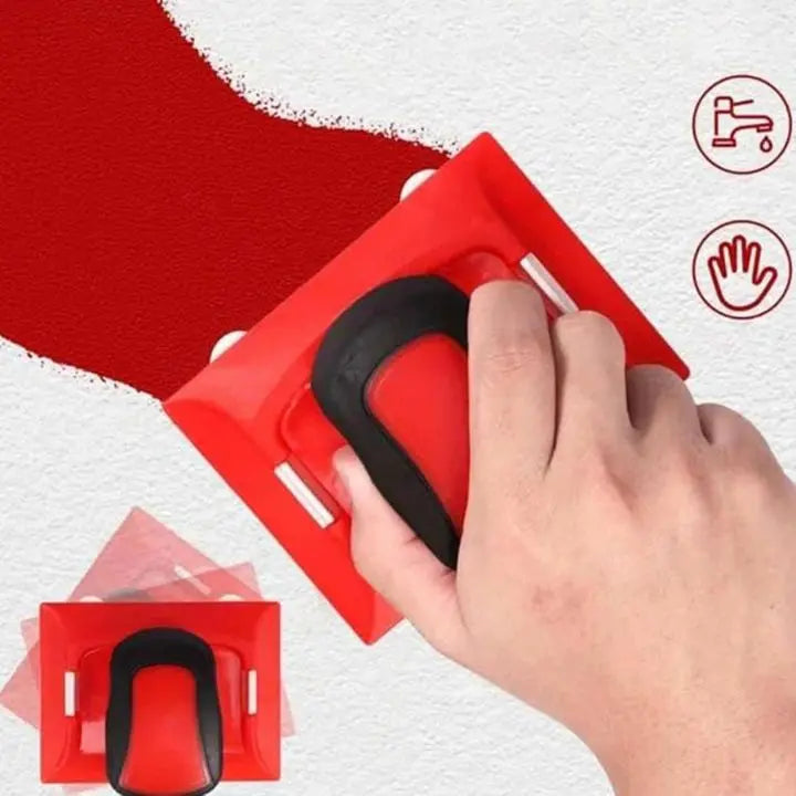 BowLift | Paint roller with edge guide + 2 replacement pads