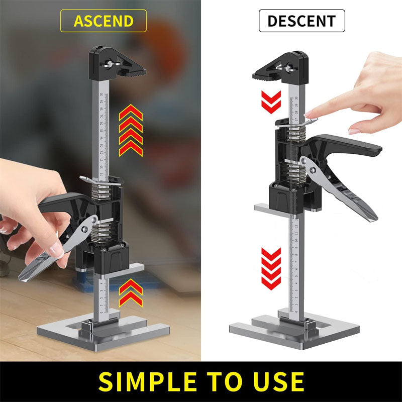 BowLift | Jack, 2 Pieces Manual Lifting Tools Jack Capacity 365 Pounds, 15.5 Inch Furniture Lift Jack For Doors, Wall Tile Positioners