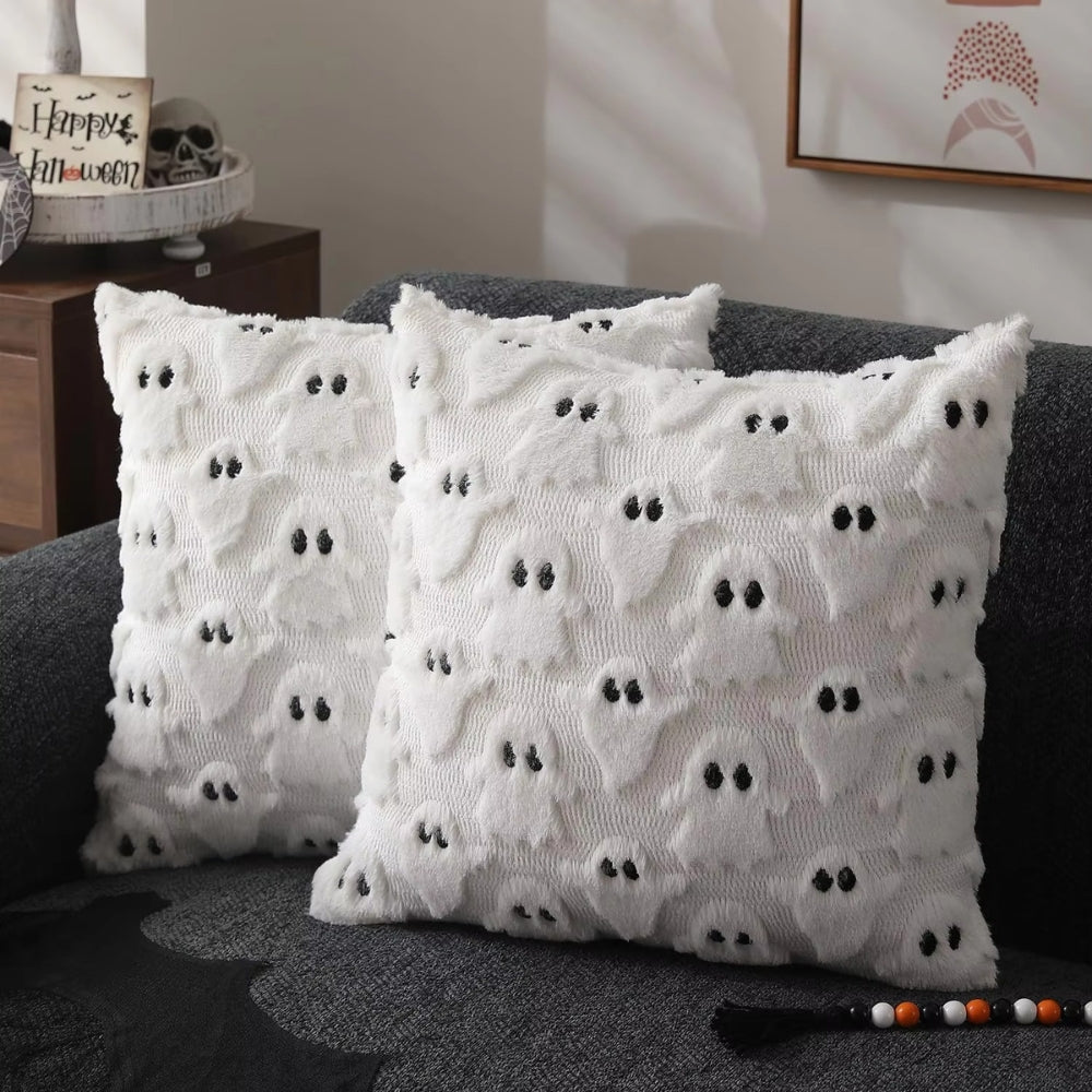 BowLift | Faux Fleece Halloween Pumpkin Cushion Cover