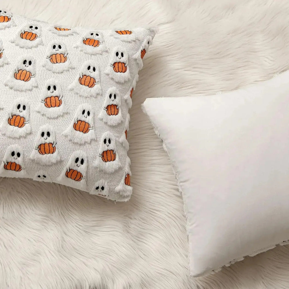 BowLift | Faux Fleece Halloween Pumpkin Cushion Cover