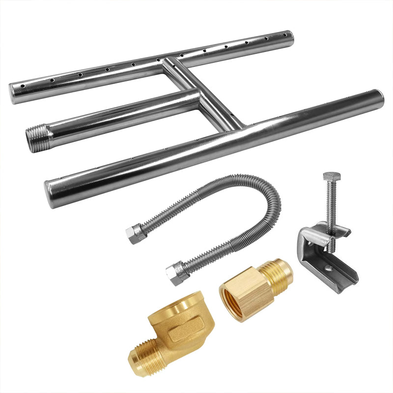 BowLift | High Quality Stainless Steel Fireplace Burner Gas Fireplace Replacement Parts 18"x6"
