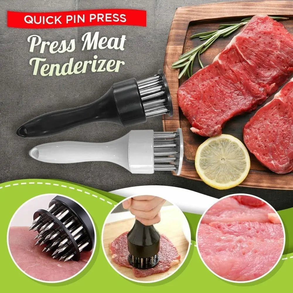 BowLift | Meat Tenderizer – Stainless Steel Needle Blades for more tender and faster cooked meat!